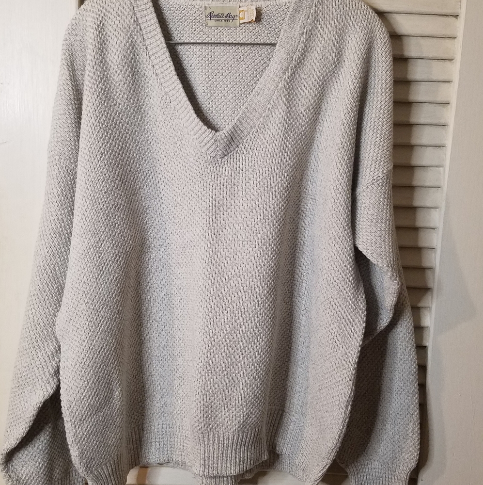Resolute Bay Off White Chunky Weave Vintage Sweater Size Large